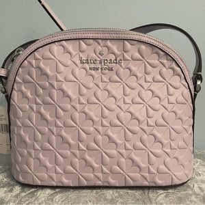 Women Kate Spade Hollie Spade Clover Geo Embossed X-Large Dome Crossbody Bag